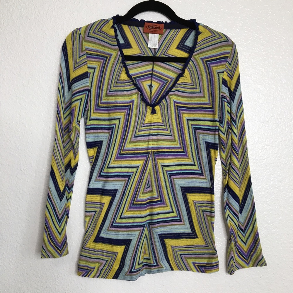 Missoni Multicolor Light-Weight Knit Top